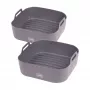 LURCH 2-teiliges Silikon-Backformen-Set für Heißluftfritteuse 17 x 17 cm 00070205