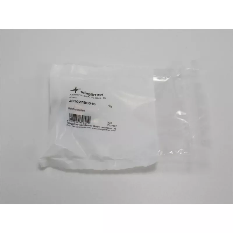 Telegärtner Inter-Series Koaxialadapter SMA Stecker auf N Buchse 50 Ohm DC-18 GHz