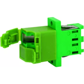 Telegärtner J08071A0028 LC/APC Simplex Adapter, Grün, Zirkonia-Hülse