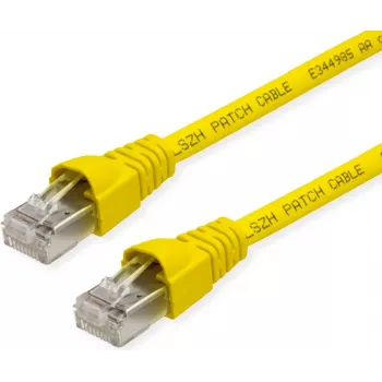 TELEGÄRTNER TEGA Cat.6A S/FTP Patchkabel, 4m, Gelb, LSZH L00003A0185