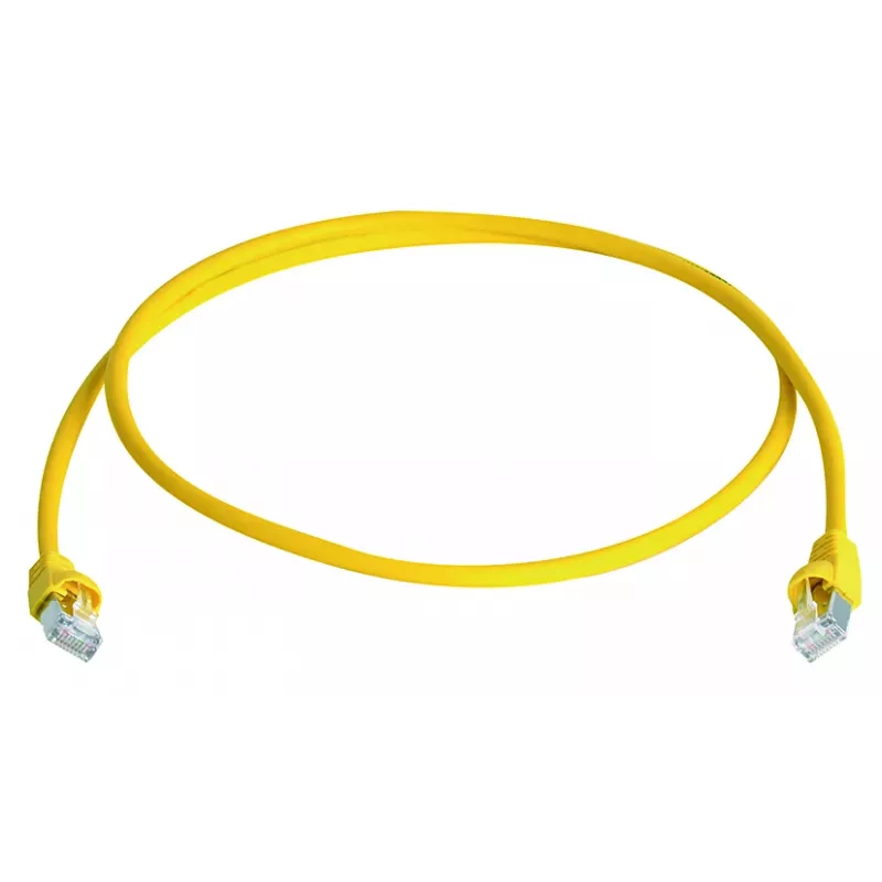 TELEGÄRTNER TEGA Cat.6A S/FTP Patchkabel, 4m, Gelb, LSZH L00003A0185