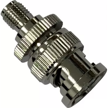 Wittenberg Antennen 103509 BNC-Stecker auf SMA-Buchse Koaxialadapter, 50 Ohm, DC-4 GHz, vernickeltes Messing