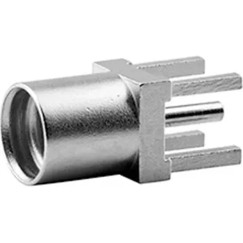 TELEGÄRTNER MMCX PCB-Buchse Verbinder, gerade, 50 Ohm, vergoldet, 5er-Pack (J01341A0161)