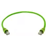 Telegärtner 100008111 RJ45 Patchkabel, CAT 6a SF/UTP, 0,5 m, Grün, mit Knickschutz-Tülle