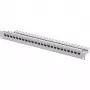Telegärtner 24-Port Cat.6 UTP Patchpanel, 1U 19 Zoll rackmontierbar, Lichtgrau RAL 7035