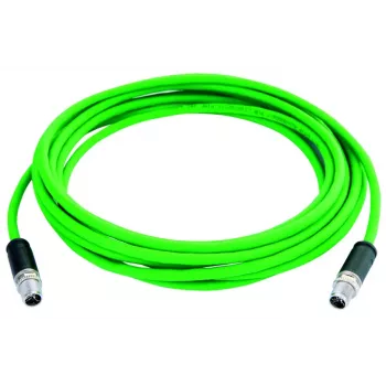 TELEGÄRTNER TEGA L80000A0000 STX M12 X-coded Cat.6a Industrial Ethernet Patchkabel, 0,5 m