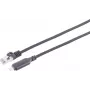 S CONN MAXIMUM CONNECTIVITY USB-C auf Ethernet Adapterkabel 1G, USB Typ-C Stecker auf RJ45, Aluminium, Schwarz, 1m (14-51025)