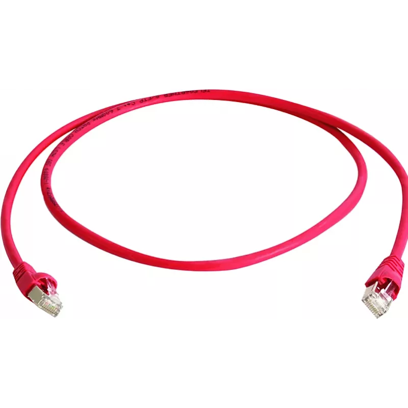 TELEGÄRTNER 100028072 Cat6a S/FTP Patchkabel, 5,5 m, Rot