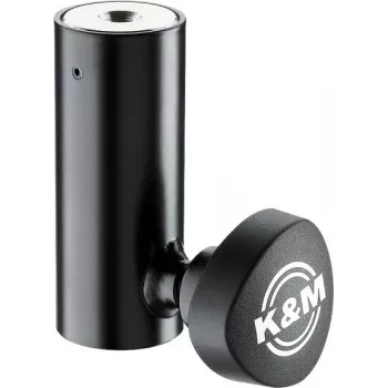 K&M 24528 Reduzierflansch für 38mm auf 35mm Lautsprecherstative, Schwarz 24528-000-55