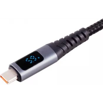 S CONN MAXIMUM CONNECTIVITY USB-C auf USB-C Ladekabel, 240W PD, integriertes Display, 1m 14-59025