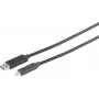 S CONN MAXIMUM CONNECTIVITY Aktives optisches USB-A-auf-USB-C-Kabel 10m 10Gbps Schwarz 30-39075