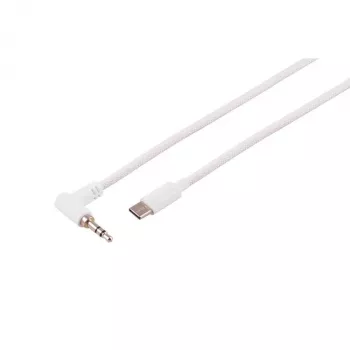 S CONN MAXIMUM CONNECTIVITY USB-C Audiokabel, 3,5mm gewinkelter Stecker, TRS, Weiß, 1,2m (14-06126)