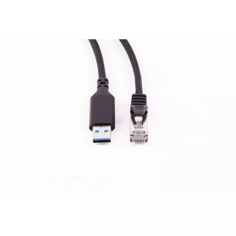 SHIVERPEAKS USB-A auf RJ45 Gigabit Ethernet Adapterkabel, 1m, Schwarz BS14-52025