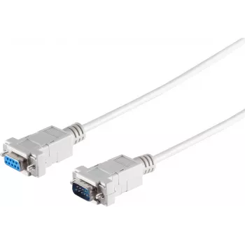 S CONN MAXIMUM CONNECTIVITY 9-Pin Sub-D Serielles Kabel, Stecker auf Buchse, 3,0 m, Grau
