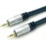 HOME-CINEMA Premium 3,5mm Stereo-Audiokabel 1,5m Chrom-Metall vergoldet 30812MHQ