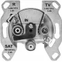 TechniSat TECHNIPRO SV600 V2 3-Loch-Antennen-Wanddose mit DC-Diodenentkopplung (TV, Radio, SAT) 0004/3075