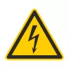 CIMCO 182720 Warnschild Elektrische Spannung 100x100x1 mm Gelb/Schwarz
