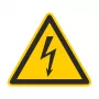 CIMCO 182720 Warnschild Elektrische Spannung 100x100x1 mm Gelb/Schwarz