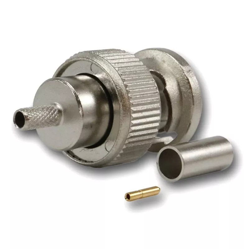 Telegärtner BNC Crimp-Kabelstecker G08, 50 Ohm, Professional, RD-316, 5 Stück (J01000A0043)