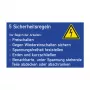 Cimco GS 5 Sicherheitsregeln Schild 200x120x1 mm, PVC, Deutsch, Wandmontage 182746