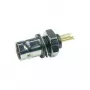 Telegärtner BNC-Einbaubuchse, isoliert 50 Ohm, schwarzer Isolierflansch, vergoldete Kontakte, 4 GHz, 1 Stk.