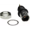 Telegärtner BNC-Einbaubuchse, isoliert 50 Ohm, schwarzer Isolierflansch, vergoldete Kontakte, 4 GHz, 1 Stk.
