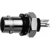 Telegärtner BNC-Einbaubuchse, isoliert 50 Ohm, schwarzer Isolierflansch, vergoldete Kontakte, 4 GHz, 1 Stk.