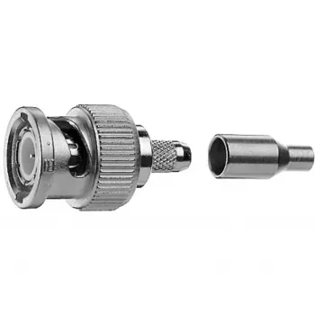 Telegärtner BNC-Kabelstecker Crimp G04 75 Ohm, crimp/crimp, Standard, A2505, G04 (RG-179B/U) - 1 Stk