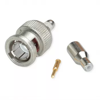 Telegärtner BNC-Kabelstecker Crimp G04 75 Ohm, crimp/crimp, Standard, A2505, G04 (RG-179B/U) - 1 Stk