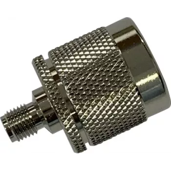 Wittenberg Antennen 103511 SMA-Buchse auf N-Stecker HF-Adapter, 50 Ohm, vernickeltes Messing