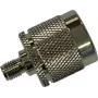 Wittenberg Antennen 103511 SMA-Buchse auf N-Stecker HF-Adapter, 50 Ohm, vernickeltes Messing