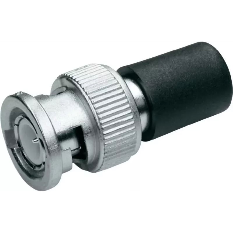 Telegärtner J01006A1373 BNC 93 Ohm Koaxialstecker, Stecker, Crimp/Löt, vernickeltes Messing