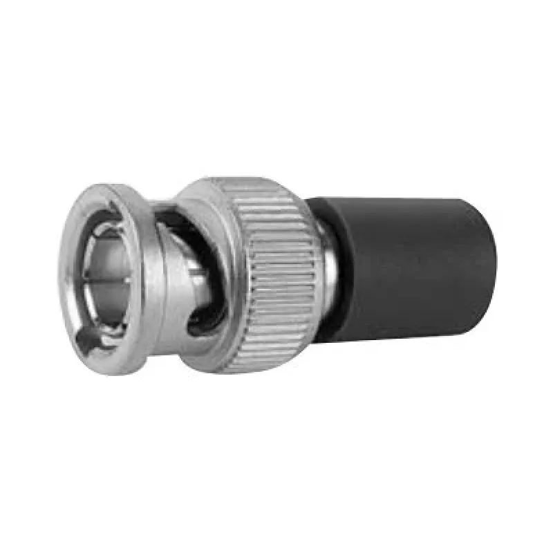 Telegärtner J01006A1373 BNC 93 Ohm Koaxialstecker, Stecker, Crimp/Löt, vernickeltes Messing