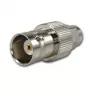 Telegärtner BNC-Buchse auf SMA-Stecker HF-Koaxialadapter, 50 Ohm, DC-4 GHz, vernickeltes Messing, J01008A0025