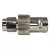 Telegärtner BNC-Buchse auf SMA-Stecker HF-Koaxialadapter, 50 Ohm, DC-4 GHz, vernickeltes Messing, J01008A0025