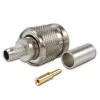 TELEGÄRTNER TNC Gerader Stecker für RG-58 Koaxialkabel, Crimp/Löt, 50 Ohm, DC-11 GHz