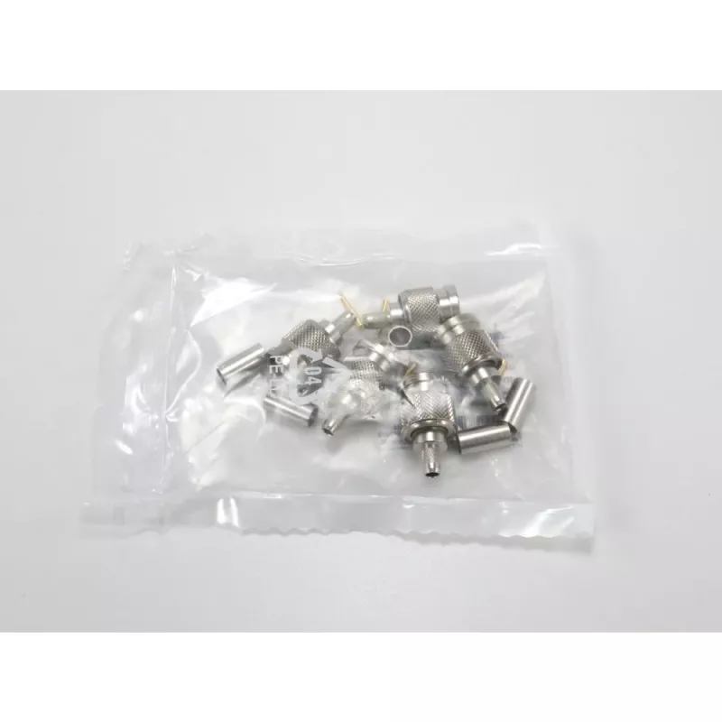 TELEGÄRTNER TNC Gerader Stecker für RG-58 Koaxialkabel, Crimp/Löt, 50 Ohm, DC-11 GHz