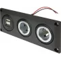 ProCar 67326500 Einbau-Steckdose 12V/24V mit USB-Ladeport, DIN/ISO 4165, 16A/8A, 5V/2.1A, Schwarz