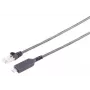 S CONN MAXIMUM CONNECTIVITY USB-C auf Ethernet Adapterkabel 1G, USB Typ-C Stecker auf RJ45, PVC, Schwarz, 1m (13-51025)