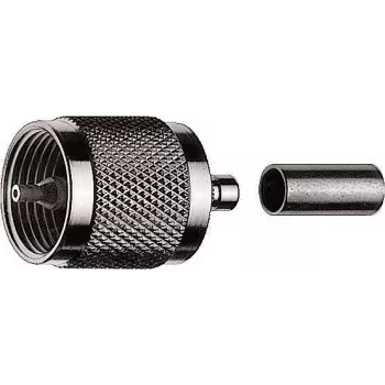 Telegärtner UHF-Crimpstecker G01 für RG-58 C/U, 50 Ohm, Nickel/Gold, 1 Stück J01040A0001