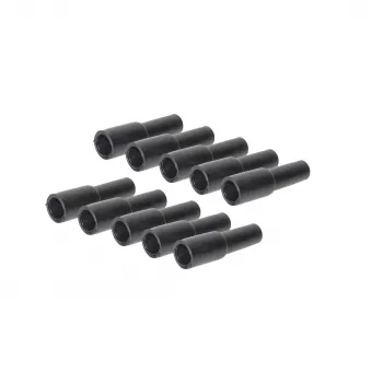 SHIVERPEAKS Gummitülle für F-Stecker, 10er-Pack, Schwarz, Witterungsschutz BS85397-SET10