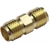 TELEGÄRTNER 100024790 SMA-Buchse auf SMA-Buchse Koaxialadapter, 50 Ohm, DC-18 GHz, vernickeltes Messing