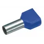 Cimco 187710 Zwillings-Aderendhülse 2,5 mm² teilisoliert blau 100 Stück