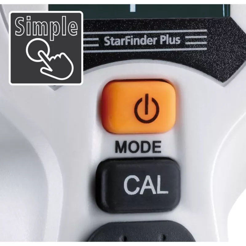 Laserliner StarFinder Plus 080.972E Wand- und Balkenscanner mit Holz-, Metall- und spannungsführender AC-Kabelführung