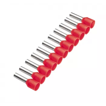 Cimco 187502 Aderendhülse 1 mm² teilweise isoliert rot 500 Stück