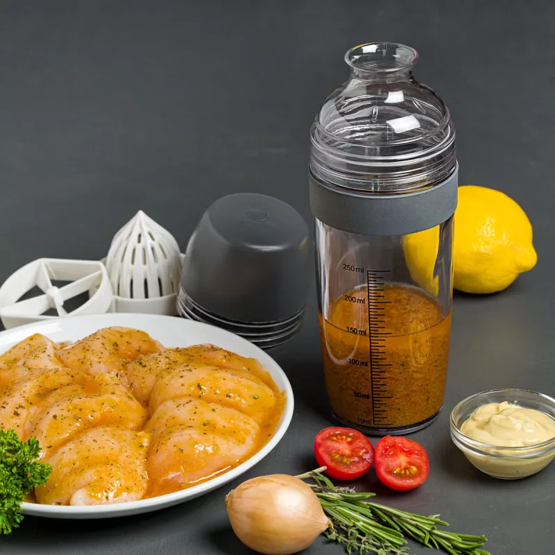 Lurch Shaker Grau 250 ml Dressing Shaker mit Messskala 10023