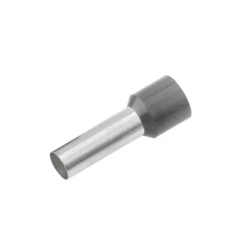 Cimco 187004 Teilisolierte Aderendhülse, 0,75 mm², Grau, 100 Stück