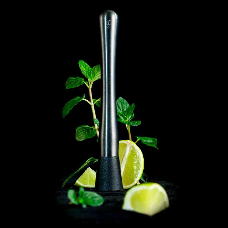 Lurch Cocktailglas-Randdekorierer & Zangenset Rauchgrau 240799