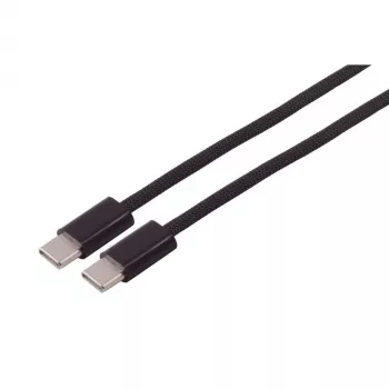 S CONN MAXIMUM CONNECTIVITY USB-C auf USB-C Ladekabel, 2.0, 240W, Schwarz, Geflochtenes Textil, 2,5m (14-22255)