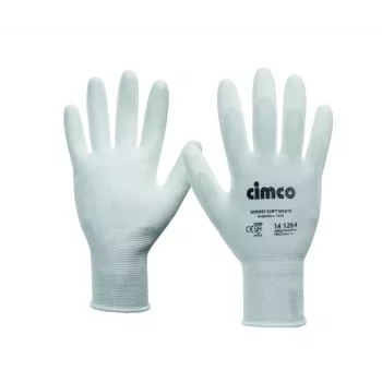 Cimco Skinny Soft Schutzhandschuhe, Größe 10 (L), Weiß 141264